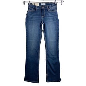 Wrangler Retro Mae Jeans sz 28 Blue Mid Rise Boot Cut rodeo western
